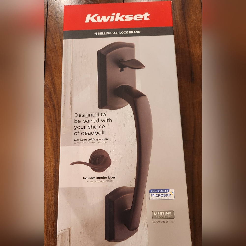 Kwikset Prescott Exterior Bronze Handle 98150-014 W/Interior Lever